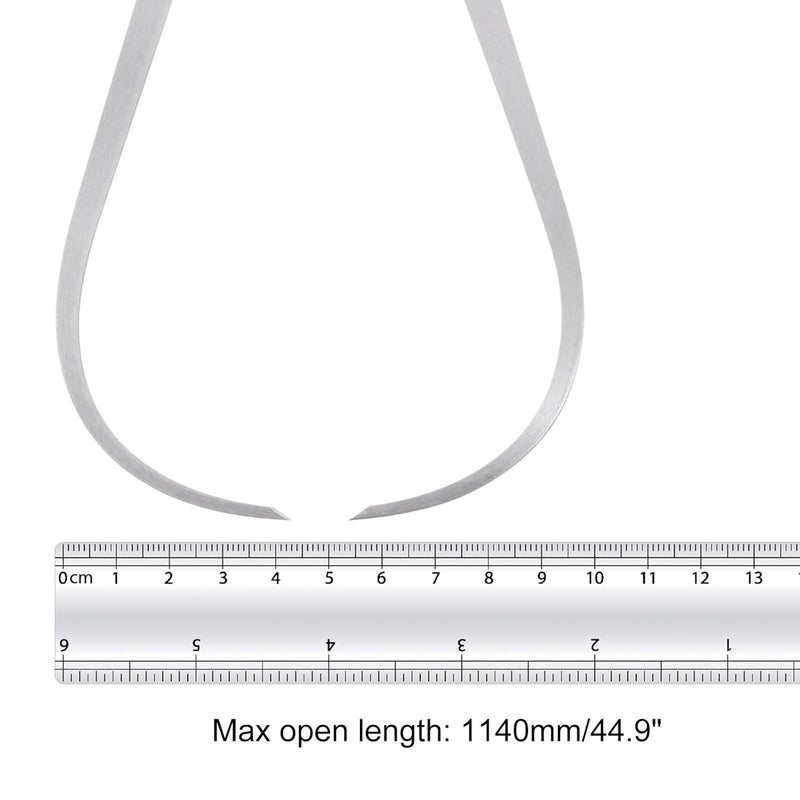 Kozelo Firm Joint Outside Caliper - [24 Inch] Stainless Metal Firm Friction Joint Measurement Tool for Size Measuring Use, Silver Tone - Image 5